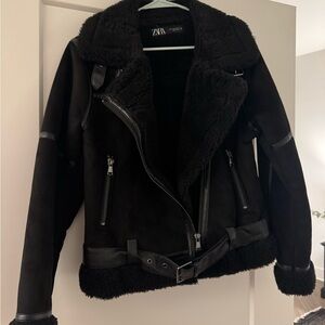 Zara faux suede jacket